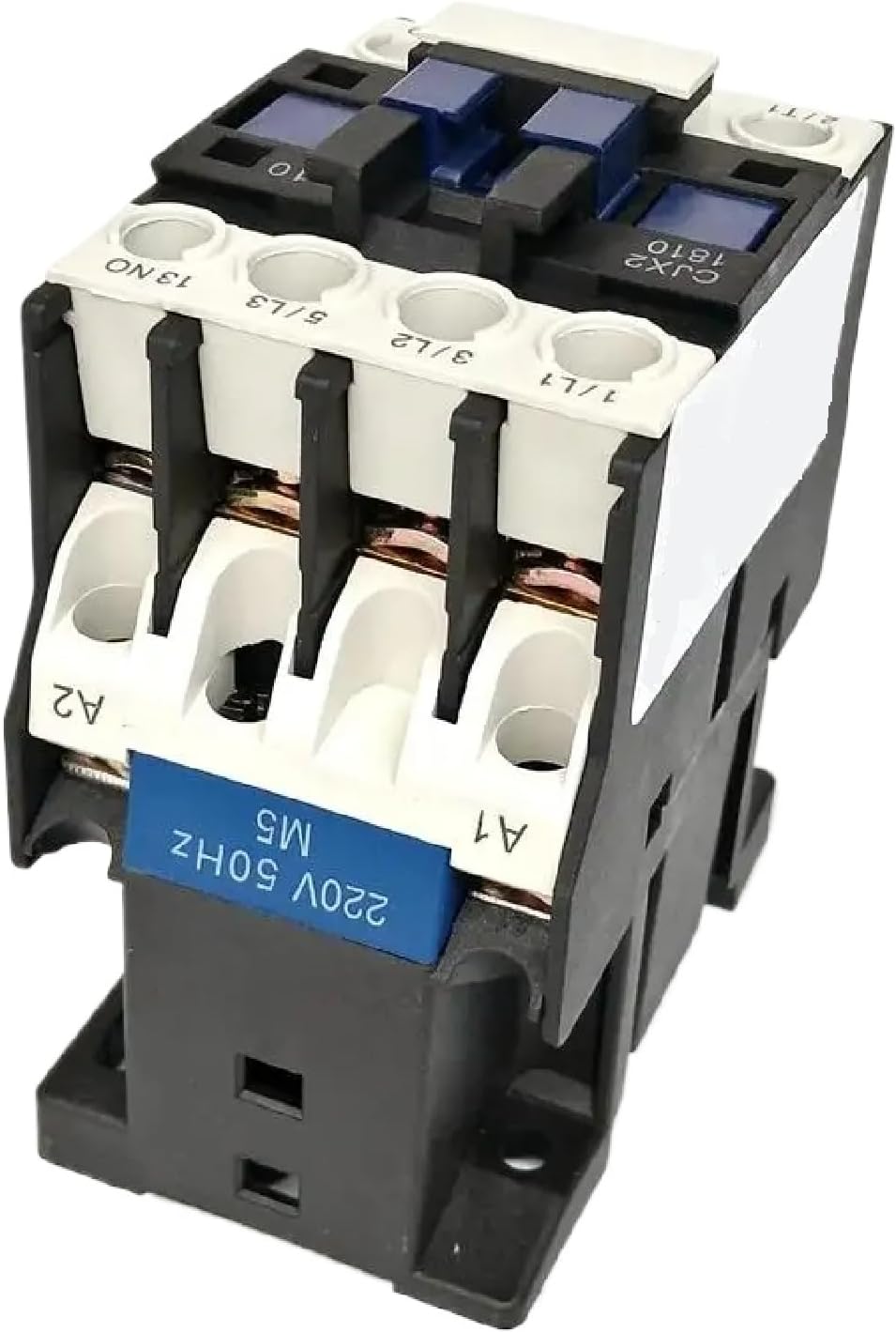 3 Phase AC Contactor CJX2-1801 CJX2-1810 18A Coil Voltage AC220V 380V 110V 36V 24V LC1-D18 1NO 1NC (CJX2-1810-AC110V)