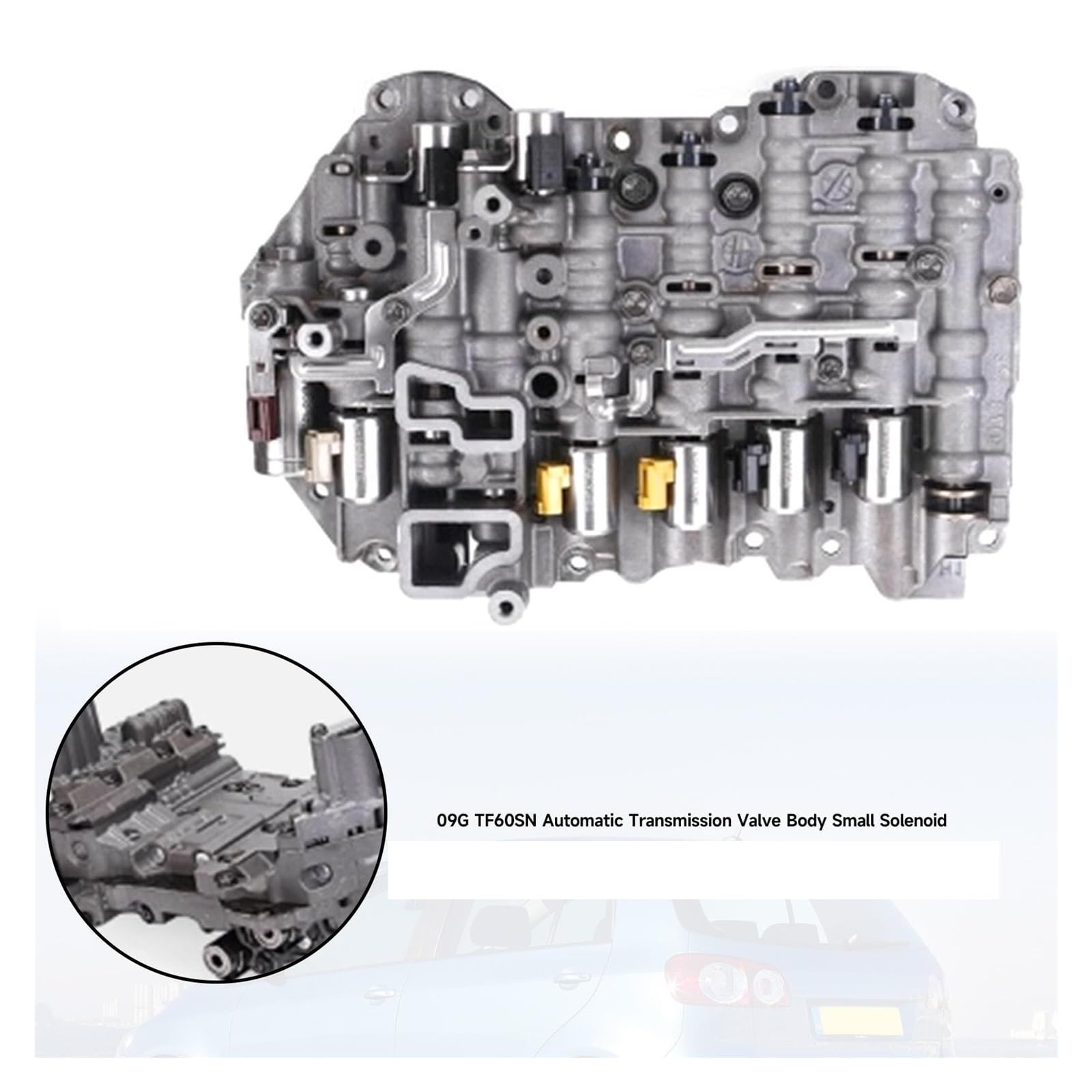 1 pieza de cuerpo de válvula de transmisión automática, solenoide pequeño compatible con Audi 2003-2008, compatible con VW Gol 09G TF60SN, accesorios, piezas de repuesto