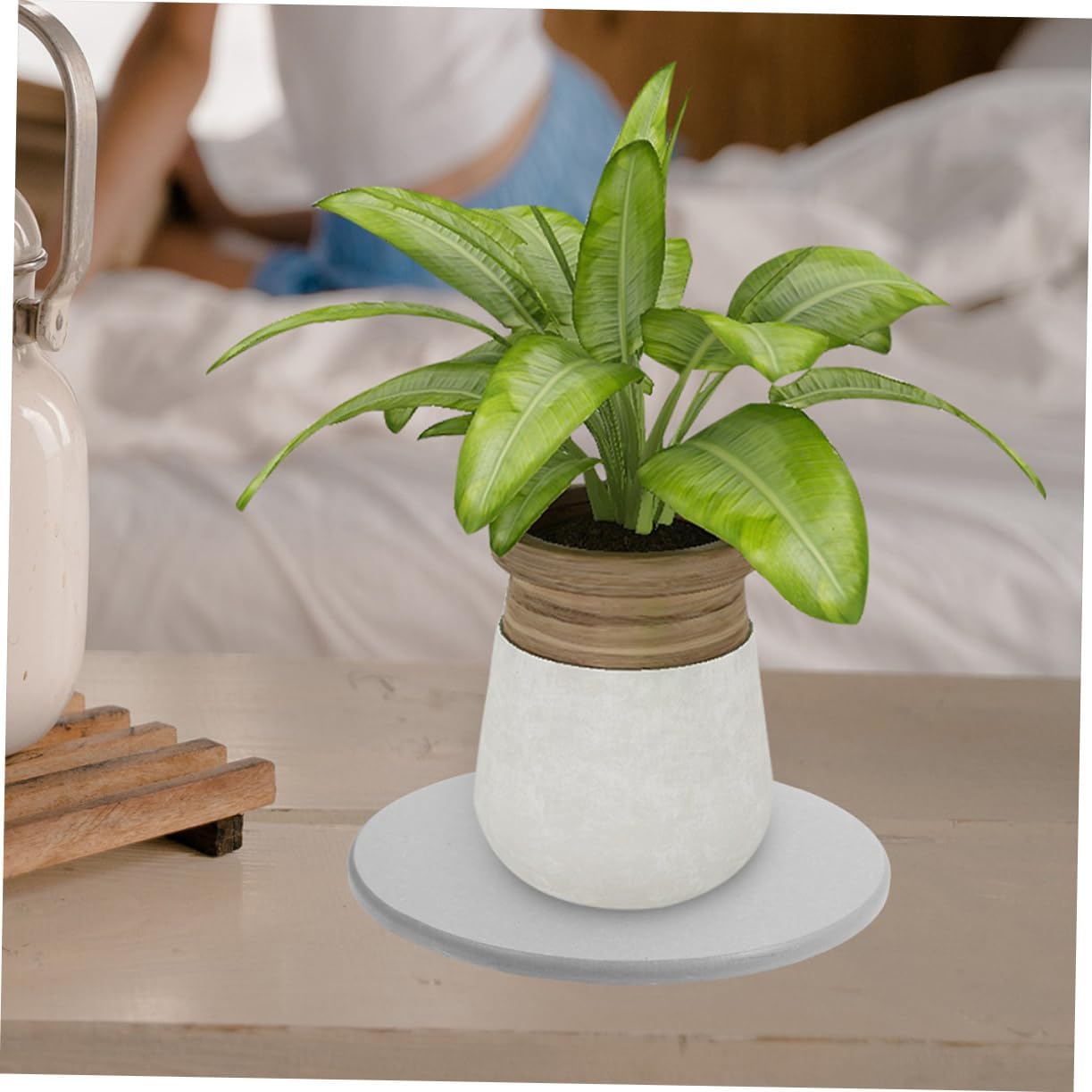 4pcs Extra Large Plant Saucer Sturdy Coaster for Pots Water Absorption Plant Trays
