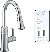 Vista 14 de Moen Belfield Grifo de cocina con sensor de onda Motionsense, sensor sin contacto, un solo mango extraíble con limpieza eléctrica, cromado, 7260EWC