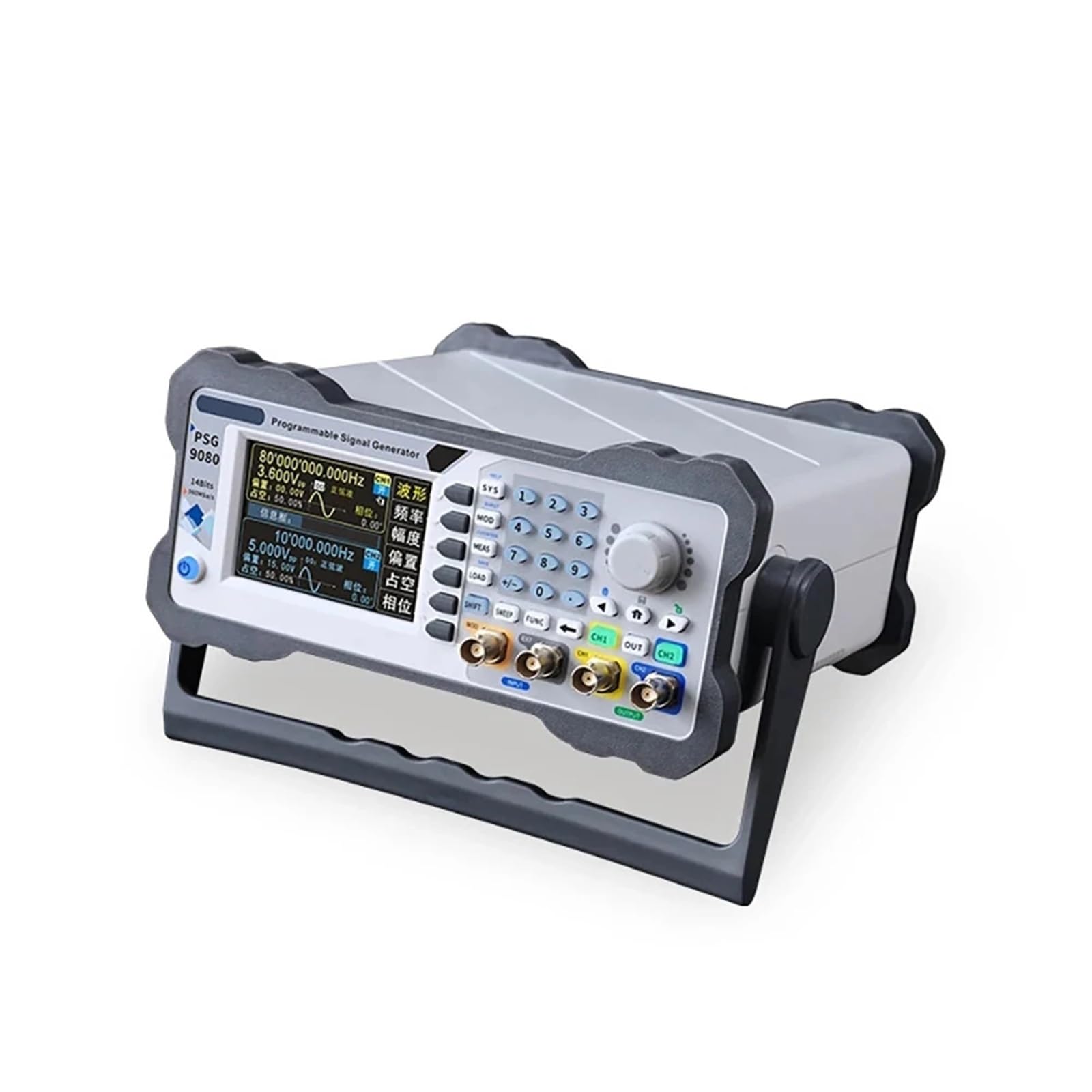 PSG9080 Generador de señal digital programable de 80 MHz con DDS dual/2 canales, medidor de frecuencia y generador de forma de onda arbitraria (AU)
