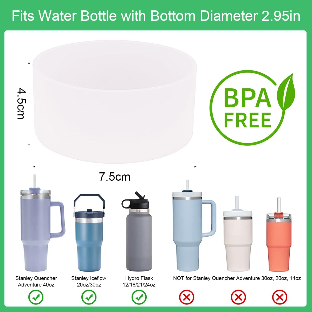 Copri Cannuccia Per Stanley Cup - Set Da 5 In Silicone, Colorati E Divertenti, Per Tazze 30 & 40 Oz - Foto 2