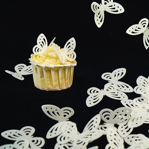 Miniatura 5 de Flores comestibles, hojas comestibles y mariposas comestibles, papel de oblea, decoración de cupcakes para decorar papel de arroz, decoración de