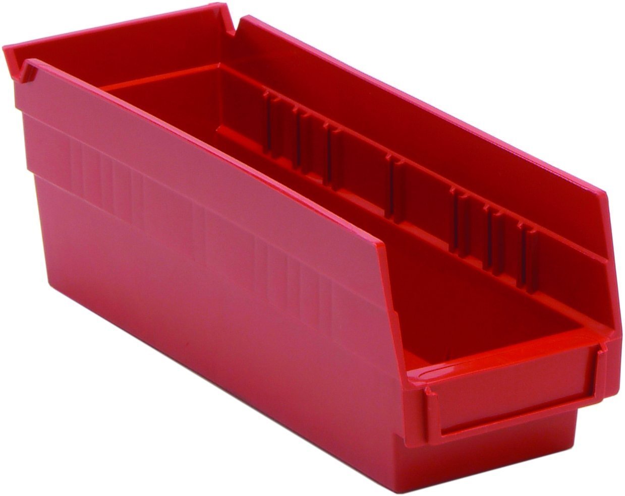 QUANTUM STORAGE SYSTEMS K-QSB101RD-10 10-Pack Plastic Shelf Bin Storage Containers, 11-5/8