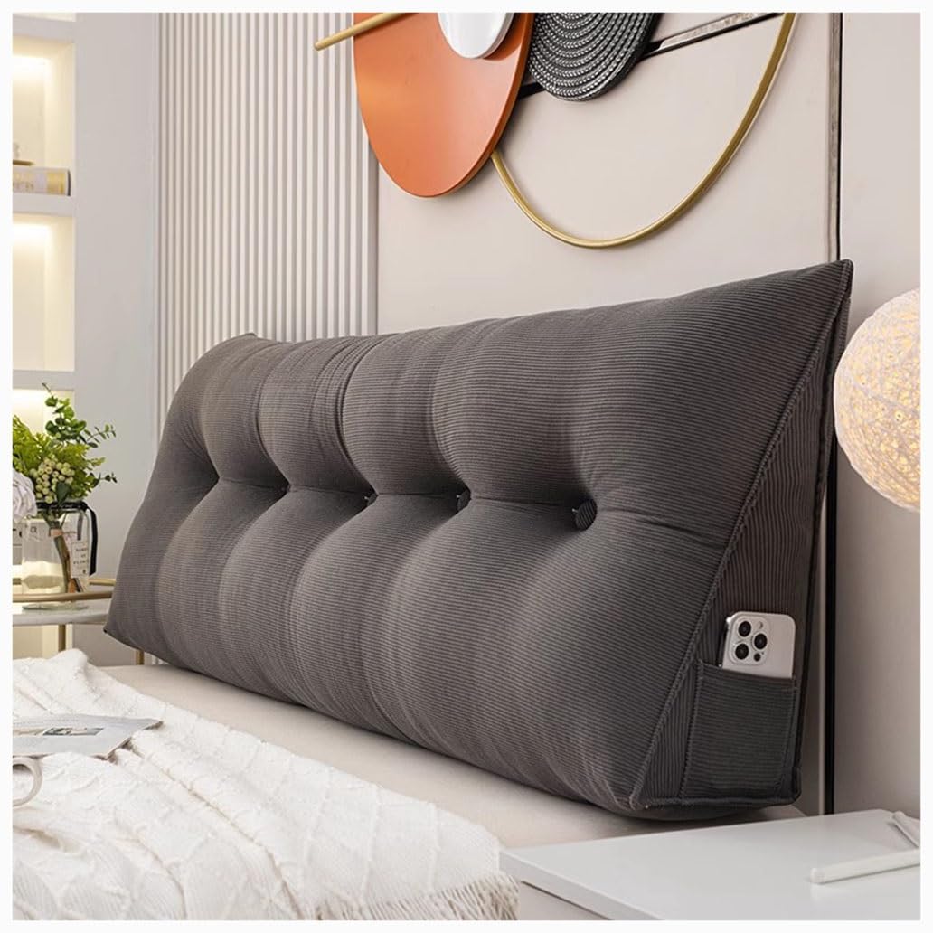 Coussin de chevet doux en tissu haut de gamme pour lit et tatami