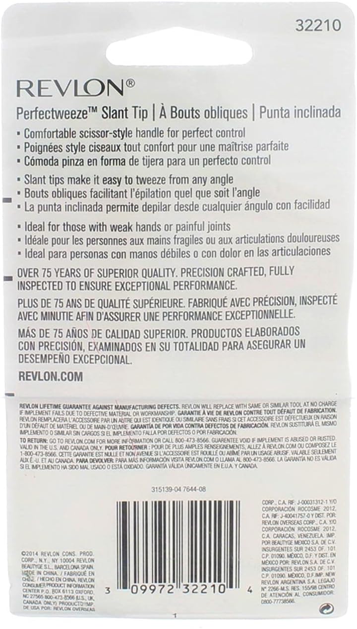 Buy Revlon Perfectweeze Tweezer Slant Tip 1 Ea Pack Of 5 Online In Indonesia B01iaeff9i
