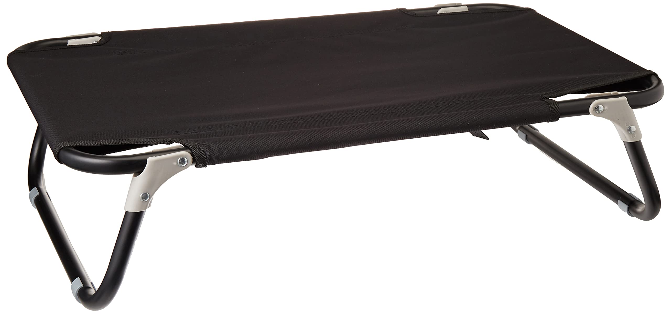 Italian Bed Linen Cama para Perros “Sogni e Capricci” Plegable elevada, Negro, 70x45xh18 cm