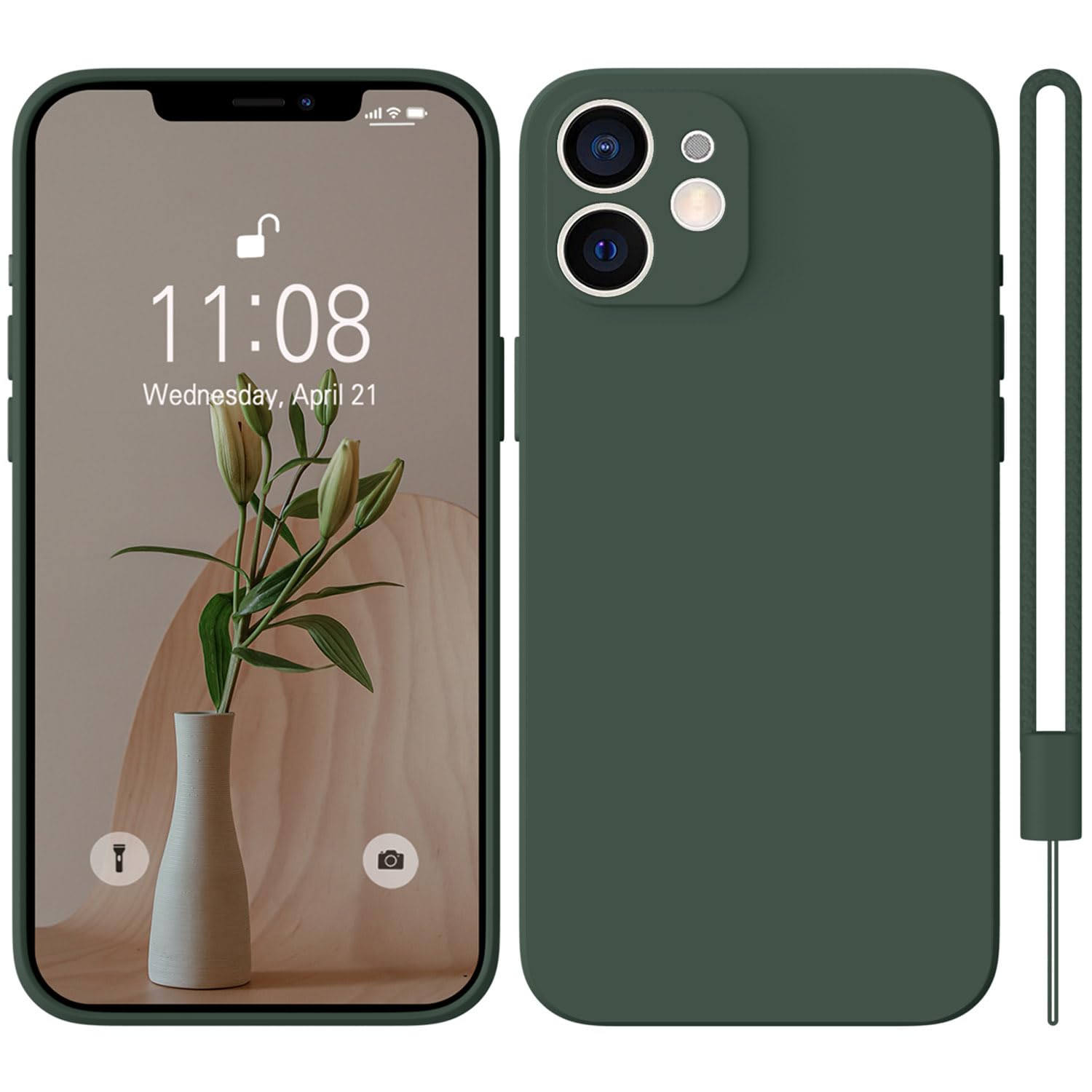HGH Ultra Dünne IPhone 11 Hülle Aus Silikon – Mit Lanyard & Kameraschutz | Rundumschutz & Kabelloses Laden Möglich