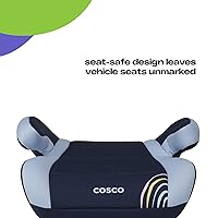 Vista 3 de Cosco Topside - Asiento elevador sin espalda, asientos elevadores ligeros para automóviles de 40 a 100 libras, asiento elevador sin respaldo