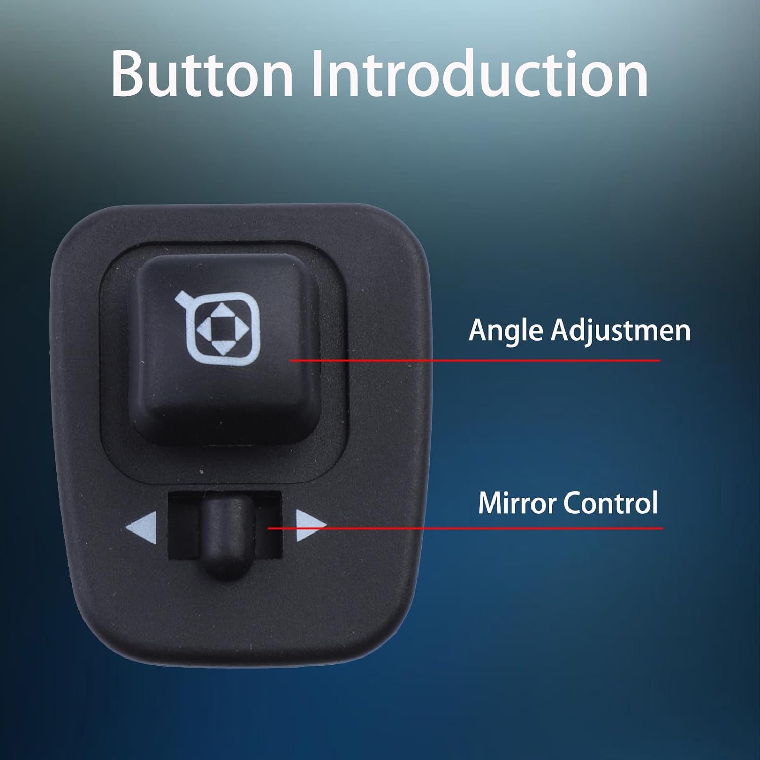 Power Mirror Switch Front Driver Left Side Compatible with Ford E-150, E-250, E-350 Club Wagon, E-450 Econoline Super Duty, E550, F-350, Ranger, Econoline Super Duty Replaces# F5TZ17B676A, 901-332