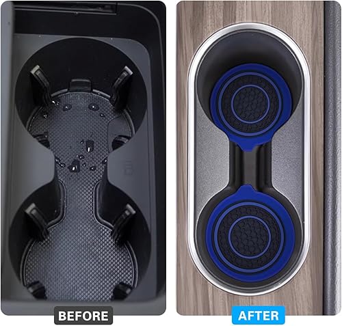 Miniatura 5 de Mandark Portavasos para automóvil, 2.75 pulgadas, antideslizantes, para inserción, portavasos de vehículo, a prueba de polvo, almohadillas aisladas,