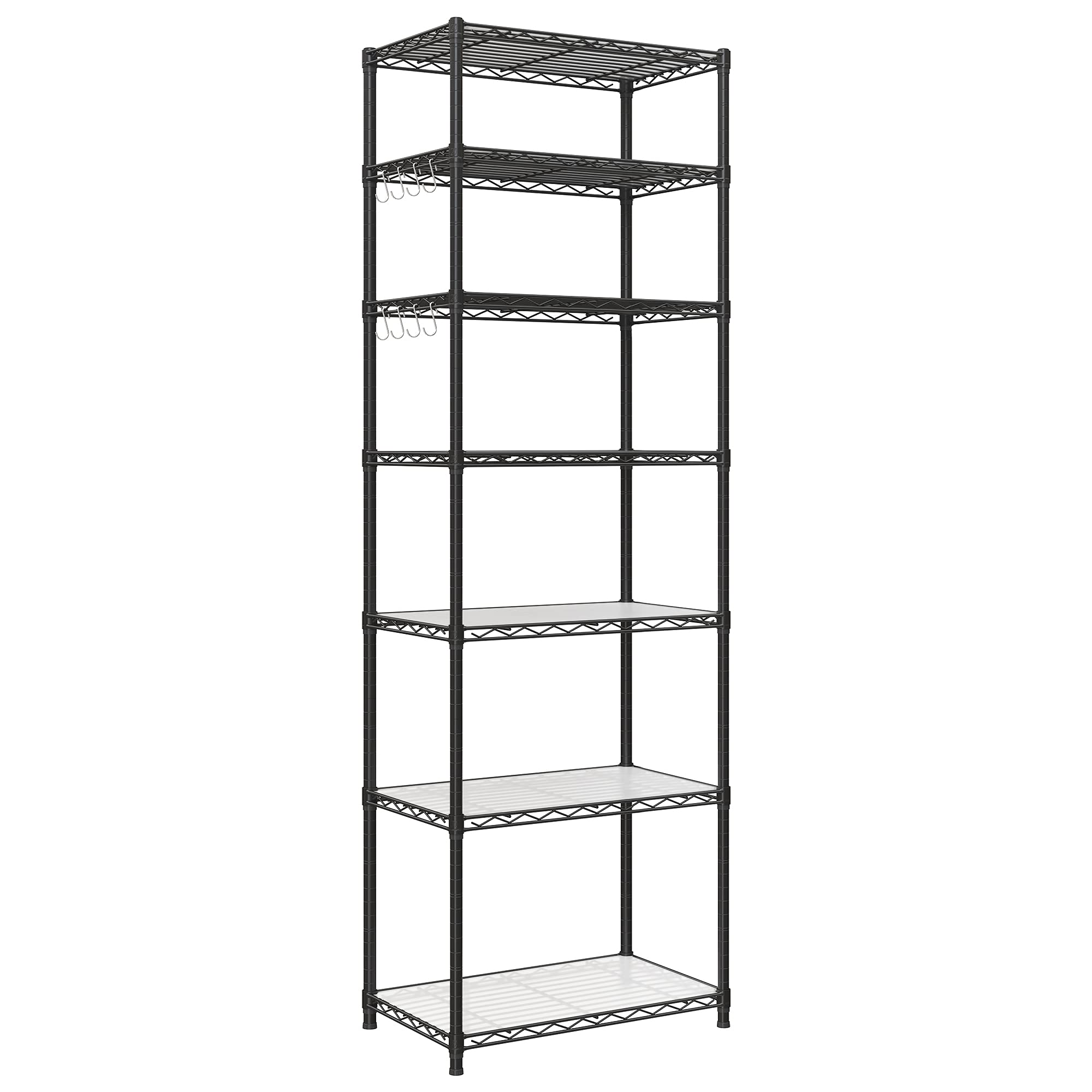 SONGMICS 7Tier Storage Shelves, Metal Shelves, Kitchen Shelving Unit