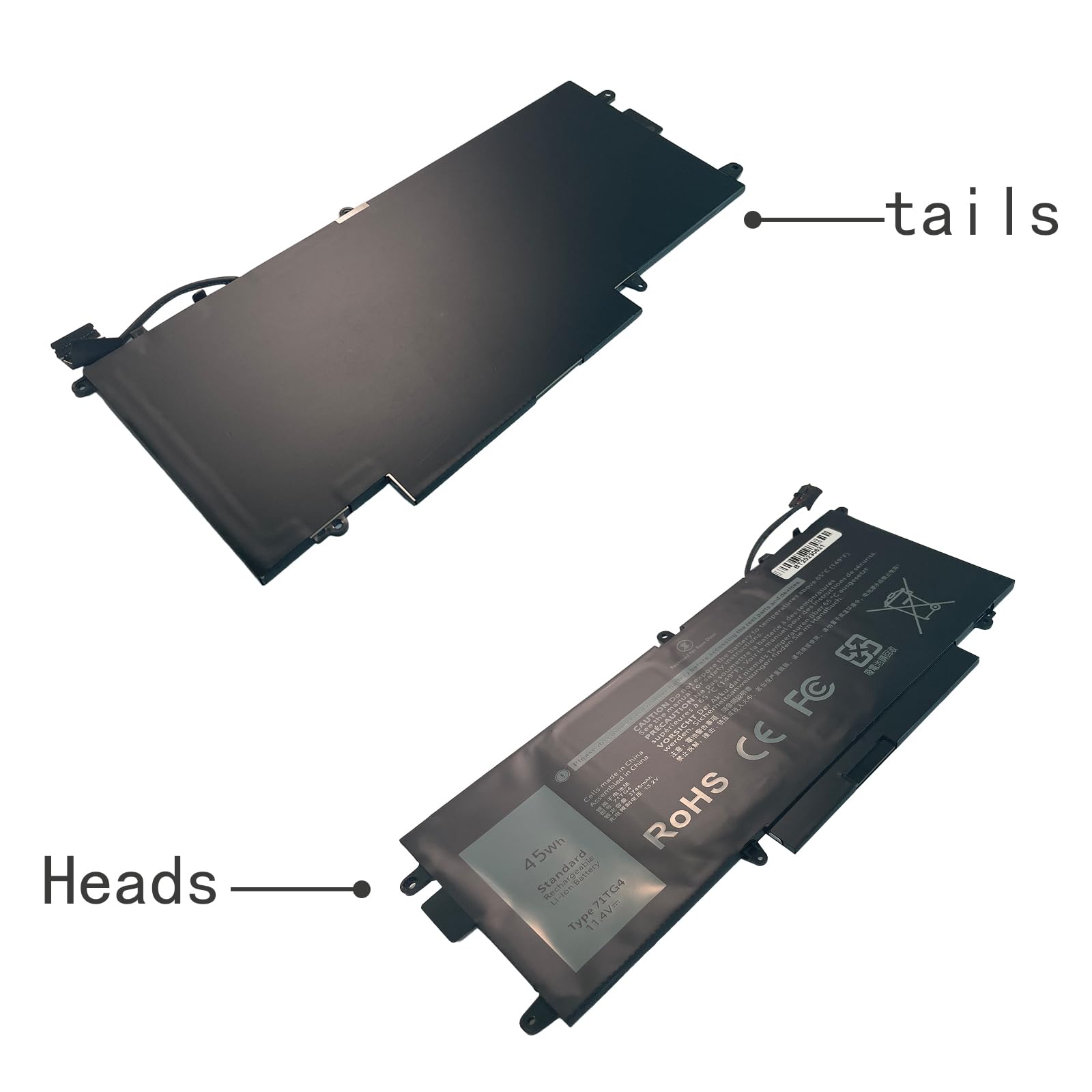 71TG4 071TG4 K5XWW X49C1 0X49C1 Laptop Battery Replacement for