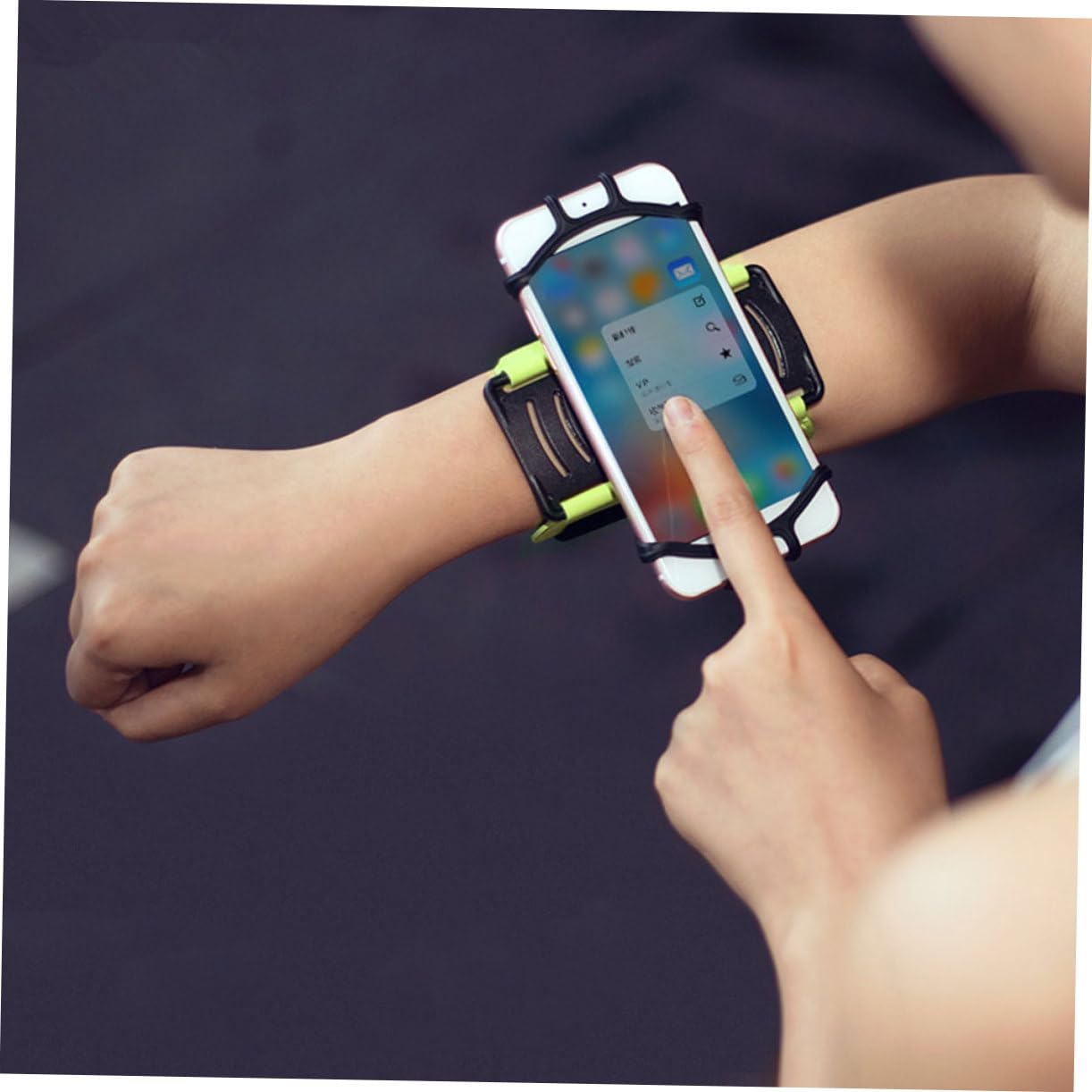 Gatuida 3pezzi Bracciale Per Telefono Con Rotazione Per Sport e Jogging Colori Casual Design Ergonomico e Facile Accesso