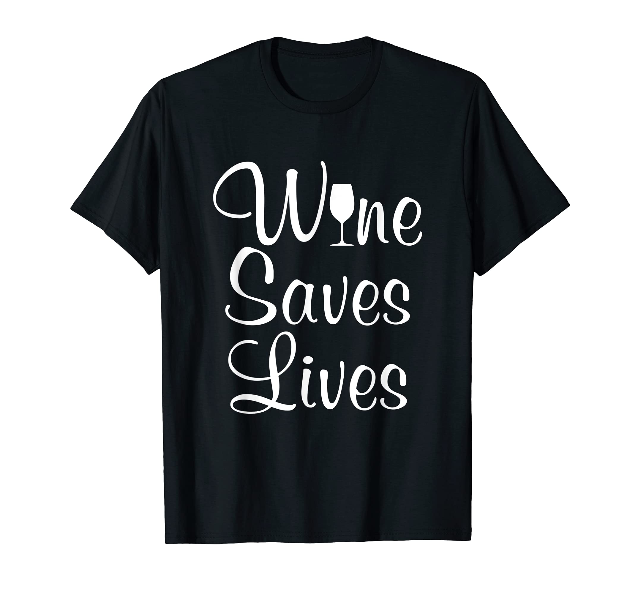 PrimeMyShirtWine Saves Lives Red White Wine Lover T-Shirt