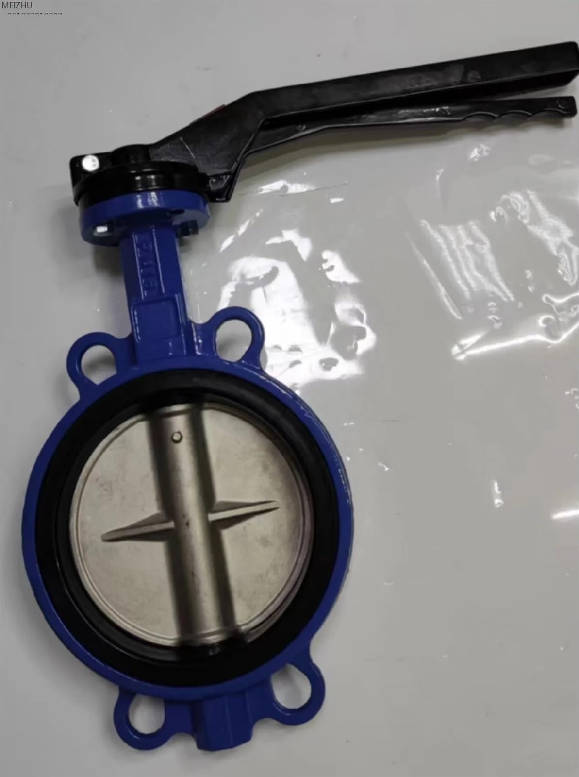 Vanne Papillon à poignée de Serrage, matériau de l'eau, vanne Manuelle en Alliage d'aluminium, vanne à Bille Manuelle 3 Voies 6mm en Acier Inoxydable CF8