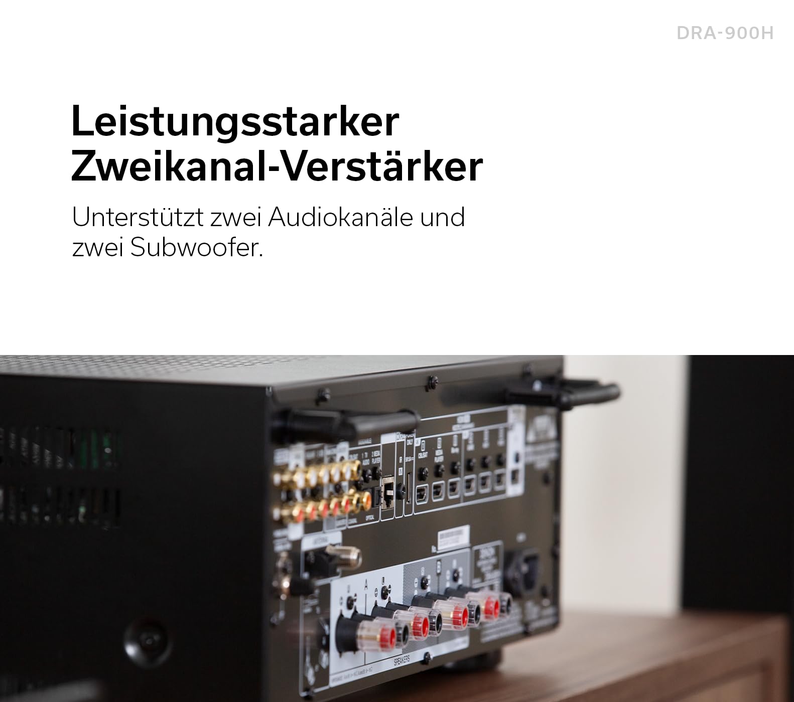Denon DRA-900H 2.2-Kanal 145W 8K-AV-Verstärker mit HEOS Built-in - Silber