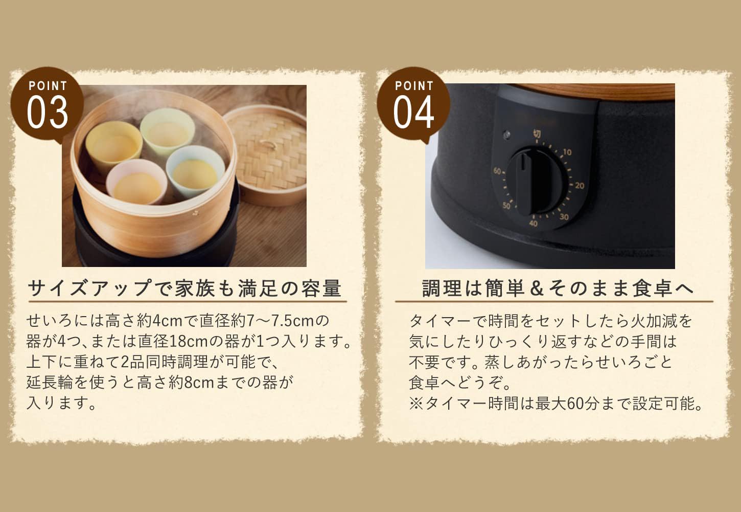 Amazon | スチームクッカー 電気せいろ 蒸し器 電気蒸し器 (21cm