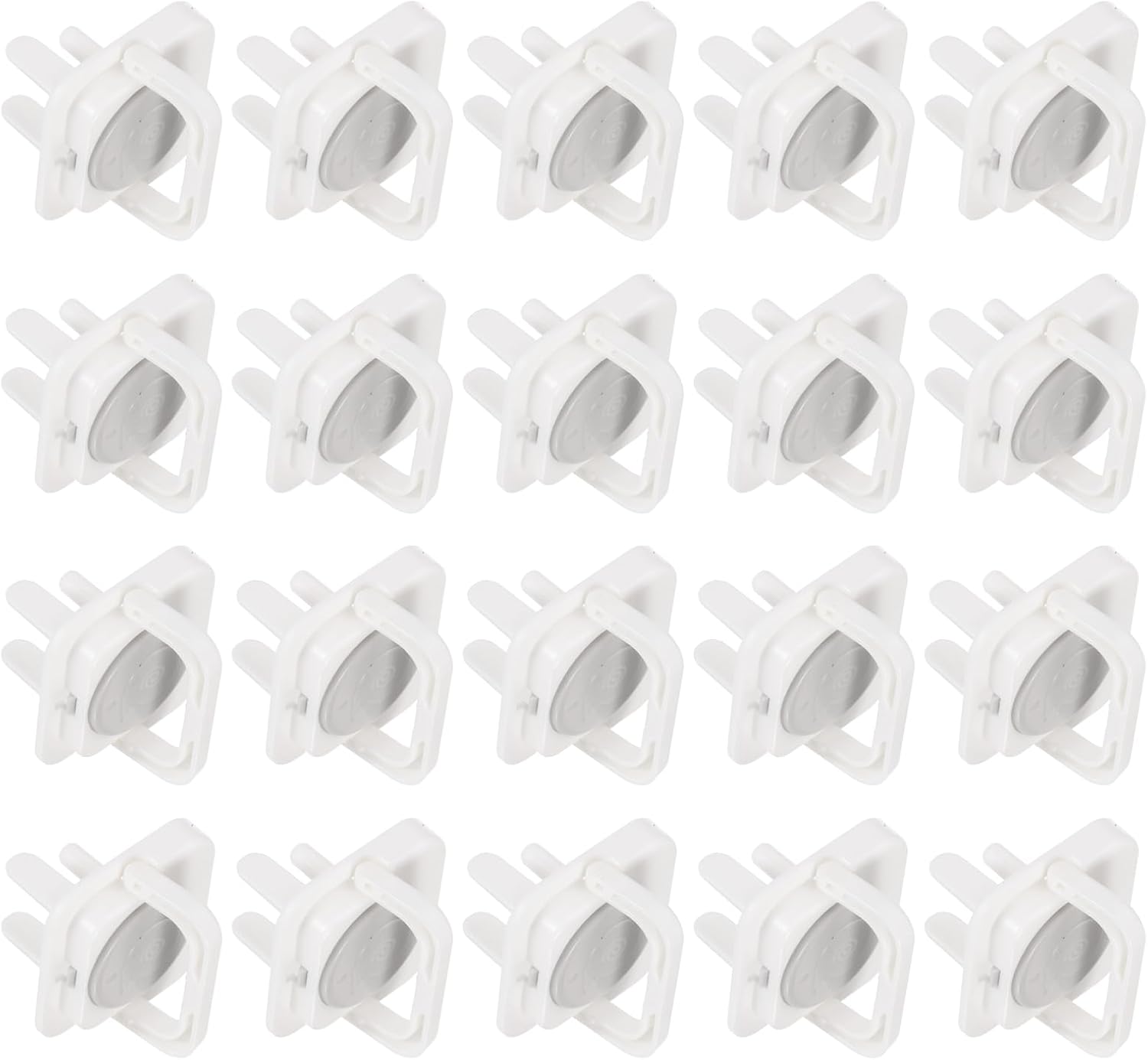 MECCANIXITY 10 Pack Outlet Covers Proofing, Plug Covers Easy Installation Electric Plug Protectors Safety Socket Cover Protector White