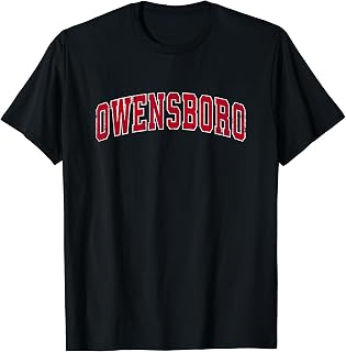 Owensboro Kentucky KY Vintage Sports Design Red Design T-Shirt