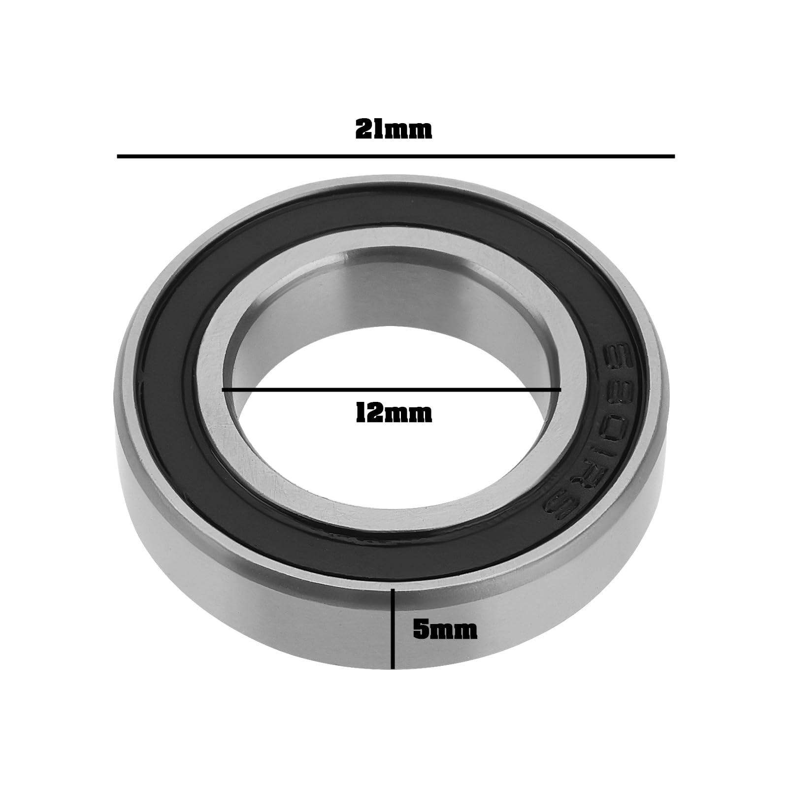 Cuscinetti A Sfere A Gola Profonda 618012RS 6801DDU 12x21x5mm Alta Velocità 10 Pezzi