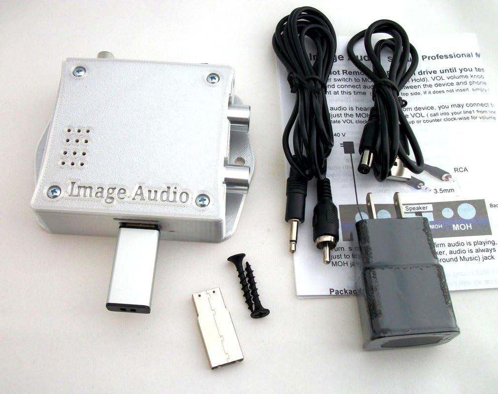 SXPlus® Professional Music On Hold Player with both Music and Messages & Music Only plaback | for all PBX/KSU phone systems | USB, 50+ mp3 MOH files, 70+ music only songs | Easy Setup