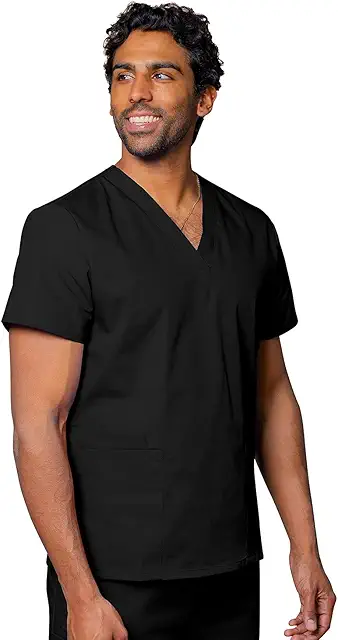 Adar Unisex V-Neck Scrub Top - Medical Uniform Shorts