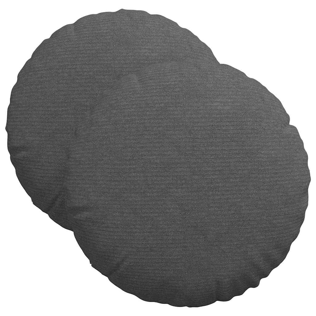 Cojines de asiento genéricos 2 piezas gris oscuro Ø 40 cm