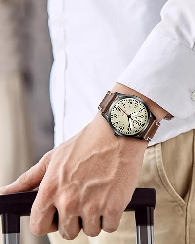 Miniatura 6 de CIVO Analog Wrist Watches for Men Waterproof Stainless Steel Mens Watches - Silver Watch with Easy Read Dial Men's Watch for Gift