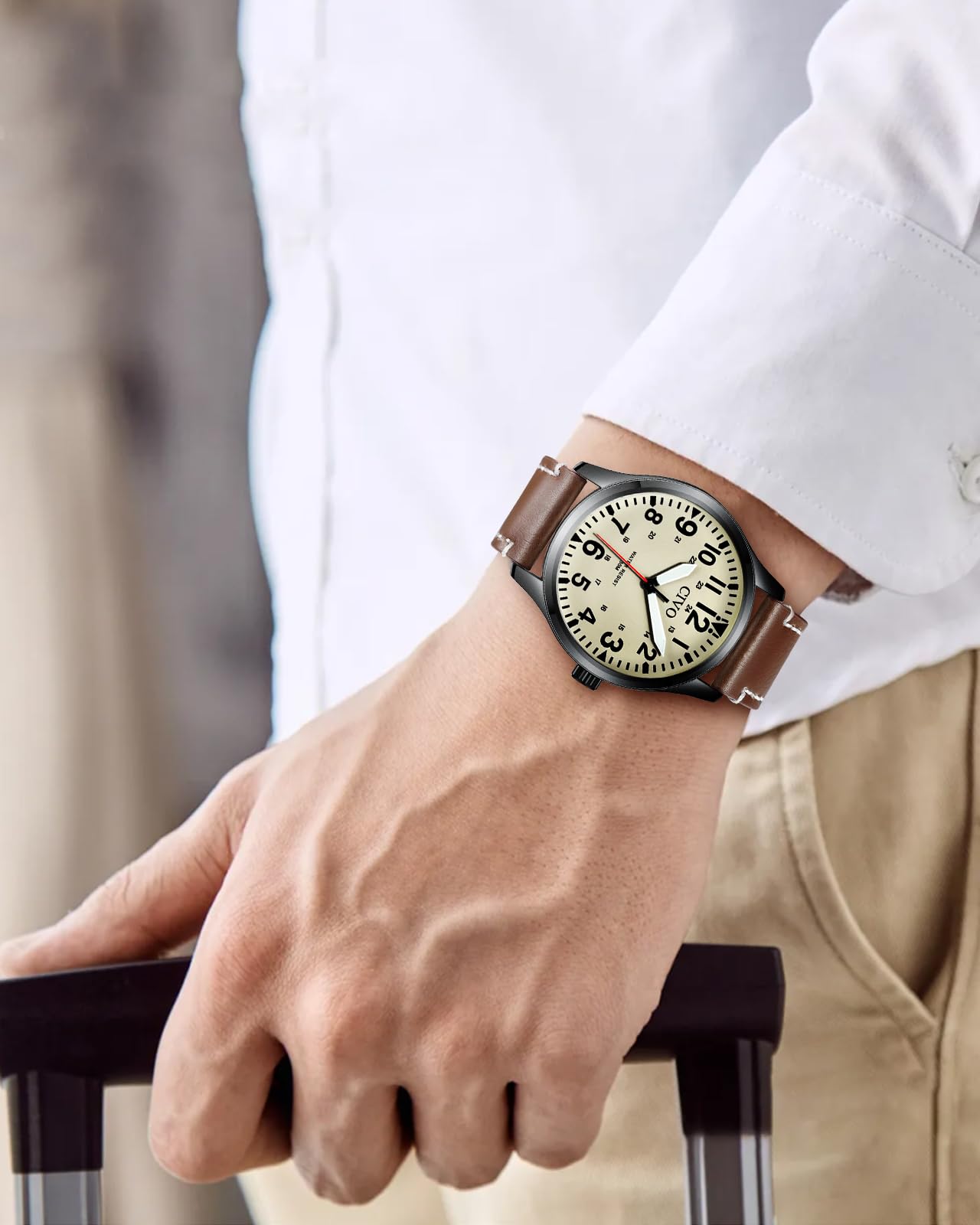 CIVO Military Watch for Men Waterproof: Analog Mens Watches Classic- Field Wrist Watches for Man