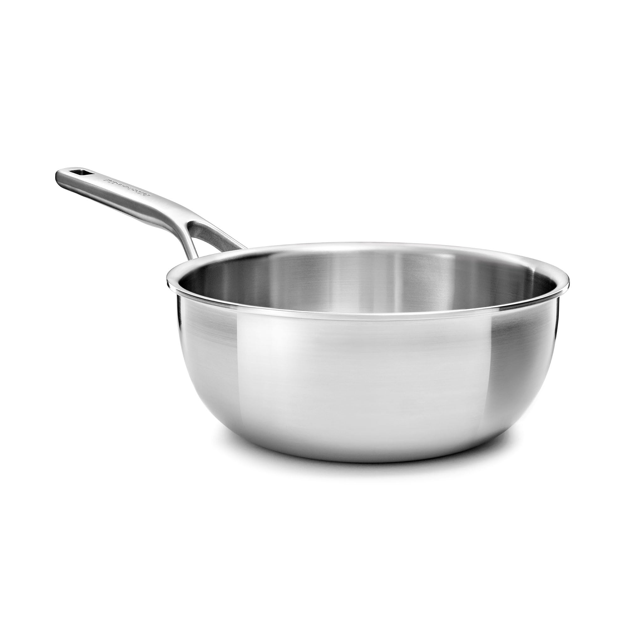 Kitchenaid Silver Multiply 3Ply Stainless Steel 20 Cm/2.36 Litre Chef's Pan, Pfas Free, Triply, Multiclad, Induction Suitable, Oven Safe Up To 220°C,