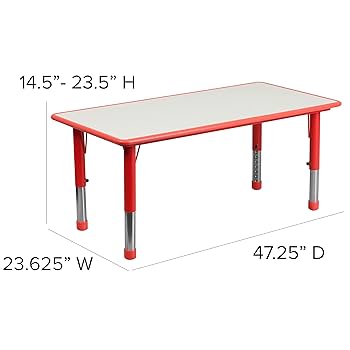 Amazon.com: Flash Furniture Emmy Adjustable Classroom