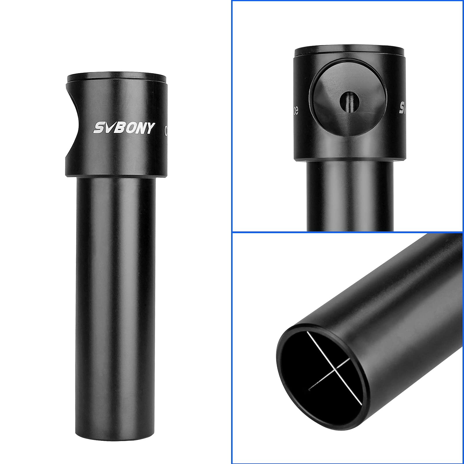 Svbony SV197 Collimatore Telescopio 1,25", Accessorio per Oculare di Collimatore Adattatore Cheshire in Lega di Alluminio per Telescopi Newtoniani