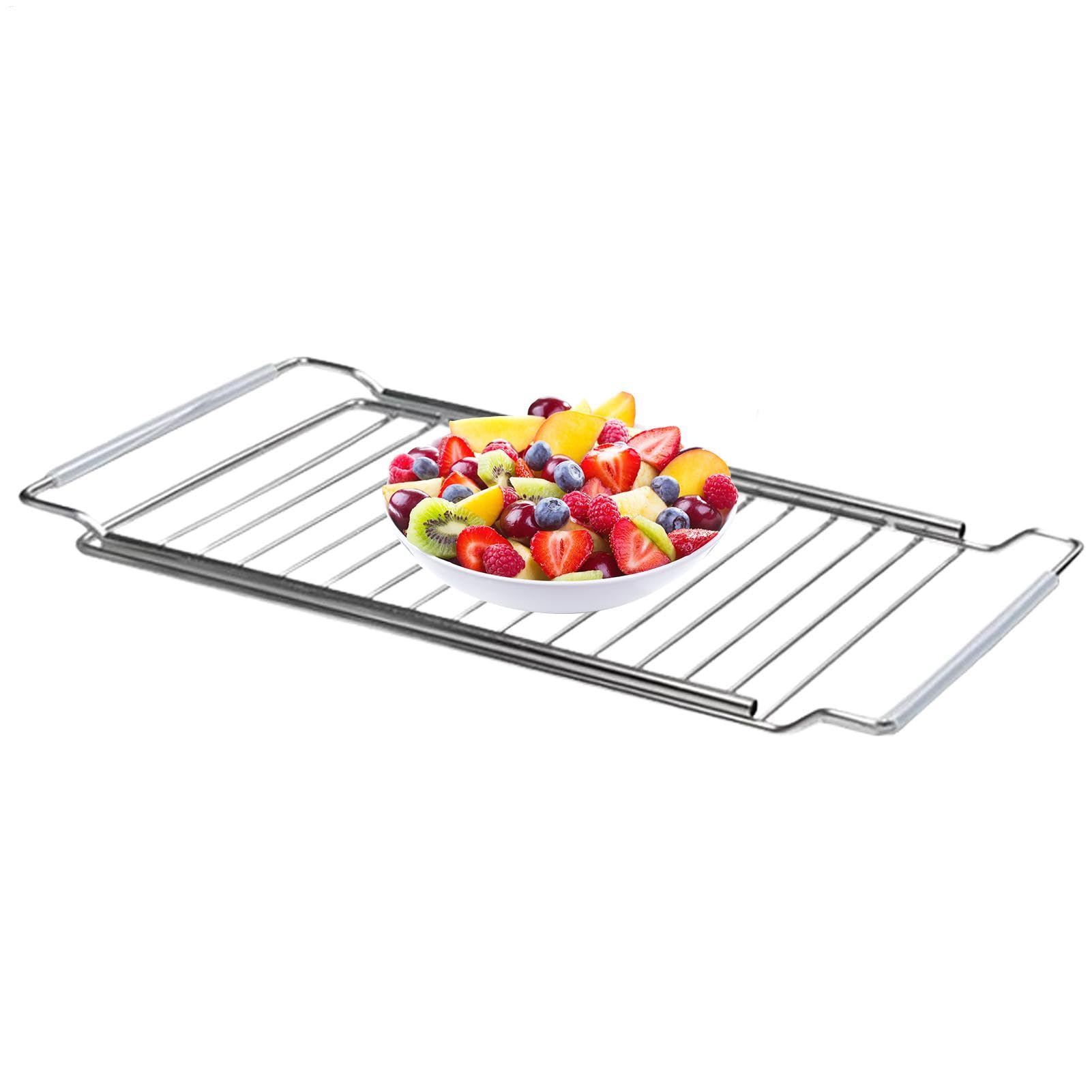 Secador de platos en el fregadero, secador de platos sobre el fregadero, escurridor extensible – Escurreplatos de drenaje rápido para el fregadero, soporte de secado antideslizante para tazas,