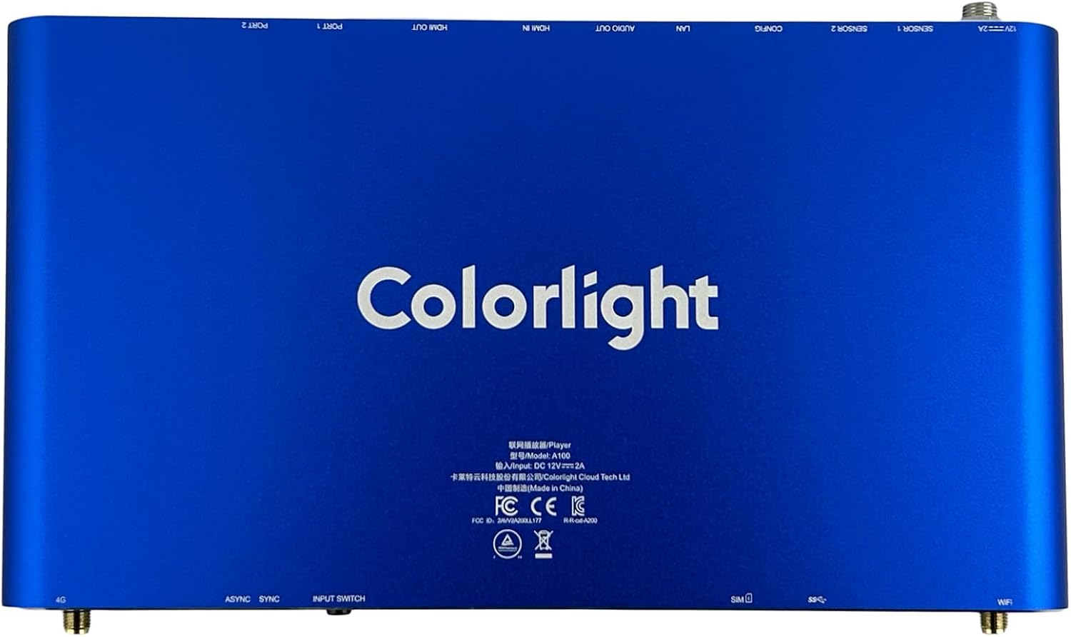 Colorlight A100 Cloud Network Media Player by AzarPixel | 4K LED Controller with Dual Ethernet, HDMI in/Out, Wi-Fi & USB | Digital Signage Solution for LED Displays, Video Walls & Smart Control