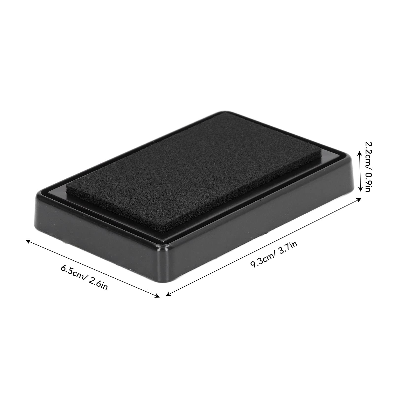 Alomejor Baby Footprint Ink Pad 9.3 x 6.5 x 2.2cm Safe Reusable Meaningful Easy wash Paw Print Pad with Paper for Babies and Pets(Black Ink) Baby accessories - Image 2