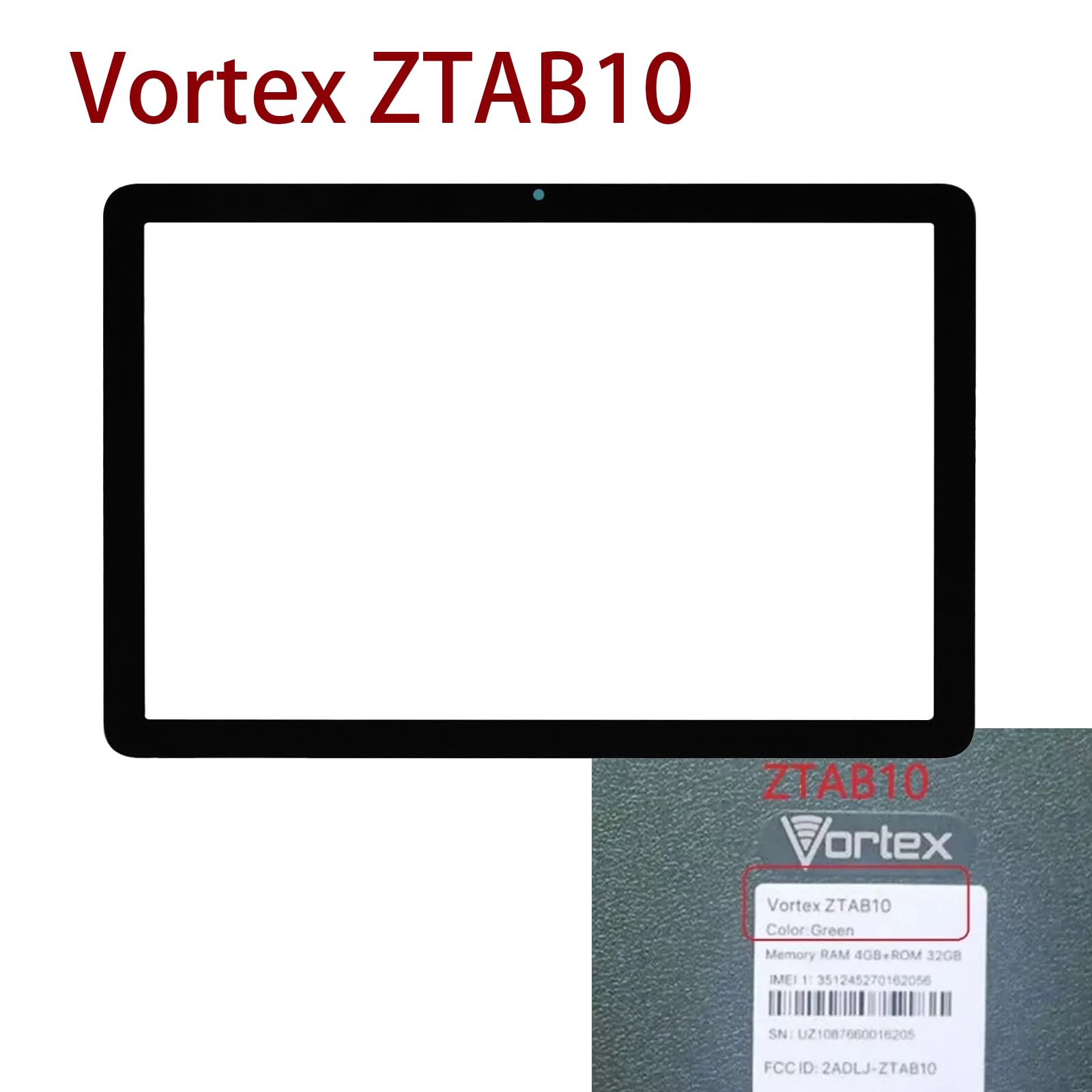 Amazon.com: SOINEED for Vortex ZTAB10 Touch Screen Digitizer Glass