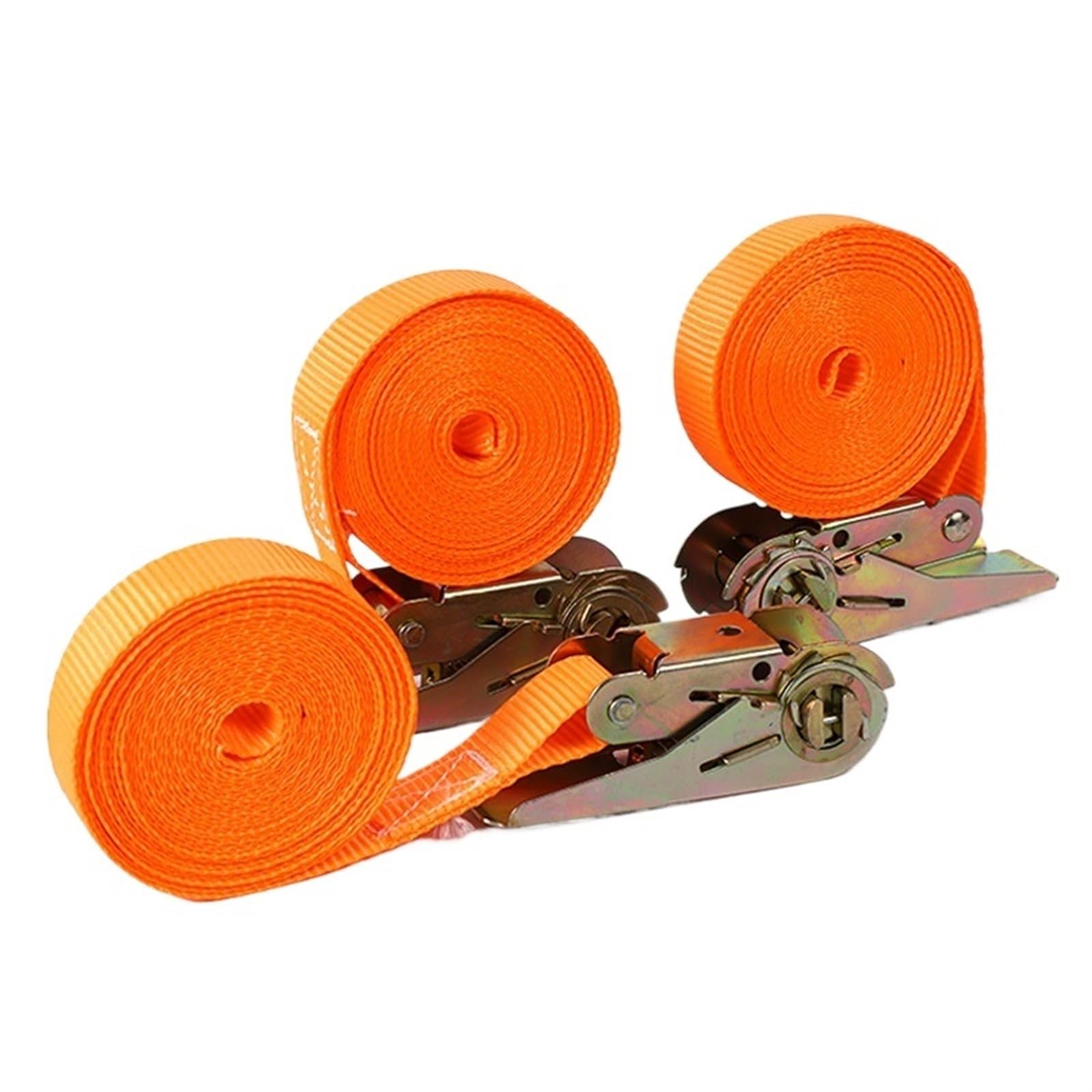 Correas de Trinquete Resistentes Accesorios for Motocicleta, Tensor de Correa de Amarre Naranja, Correa de Amarre de trinquete, Correa de Amarre for camión, Correas tensoras de Cuerda, 3 uds.