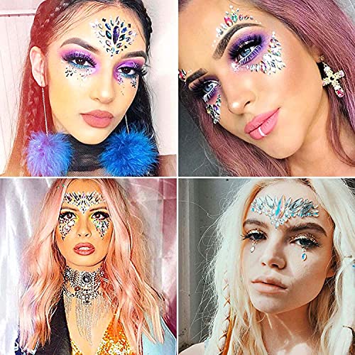 Chunky Glitter For Nails, Cridoz 20 Colors Chunky Face Glitter Holographic Hair Resin Craft Glitter Cosmetic Glitter For Eyeshadow Makeup Rave Festival Parties Face Painting Nail Art Resin #TOP6