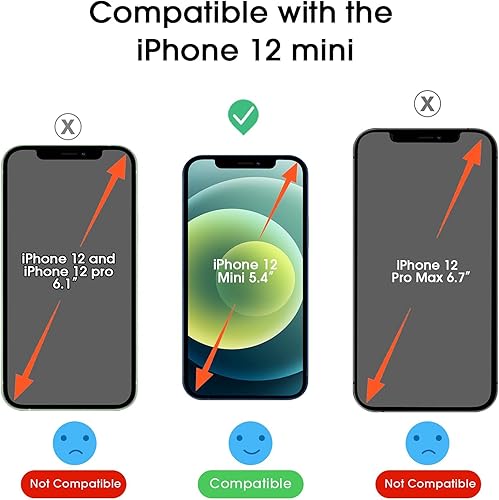 Miniatura 3 de amFilm OneTouch Protector de pantalla de vidrio templado para iPhone 12 Mini (5.4 pulgadas, 2020) con kit de fácil instalación (paquete de 2)
