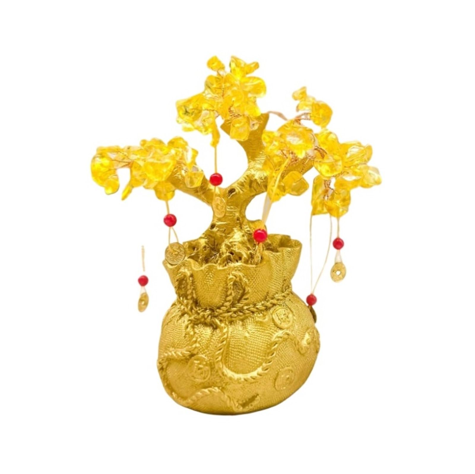 crystal tree， Fortune Tree Money Decorative Ornaments Crystal Feng Shui For Fengshui Decorations