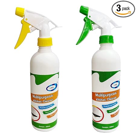 JASH ENTERPRISE 500Ml Kitchen Oil & Grease Stain Remover|Chimney & Grill Cleaner|Non-Flammable|Nontoxic & Chlorine Free Grease Oil & Stain remover for Grill Exhaust Fan & Kitchen Cleaners (500 Ml) (3)