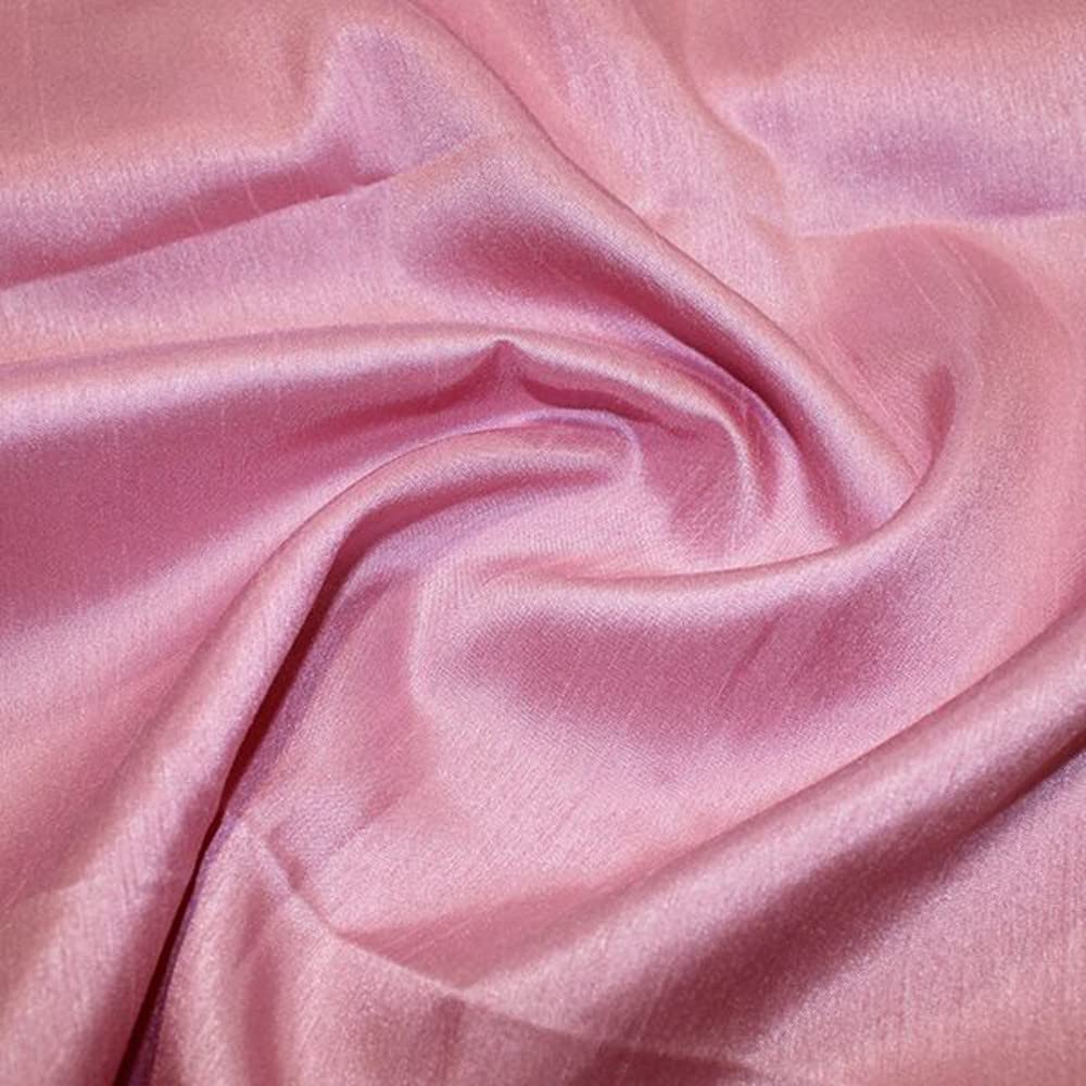 Satin Backed Shantung Dupion Faux Silk Dress Fabric Lightweight 146cm Wide (Per metre) (Orchid)