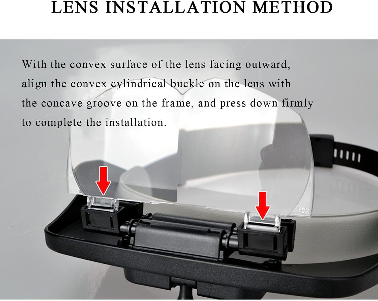 Lupa, Lupa para Leer, Diadema Manos Libres con 2 Luces Led Y 4 Lentes Desmontables, para Reparación De Electrónica, Joyería, Costura, Manualidades Y Relojes.