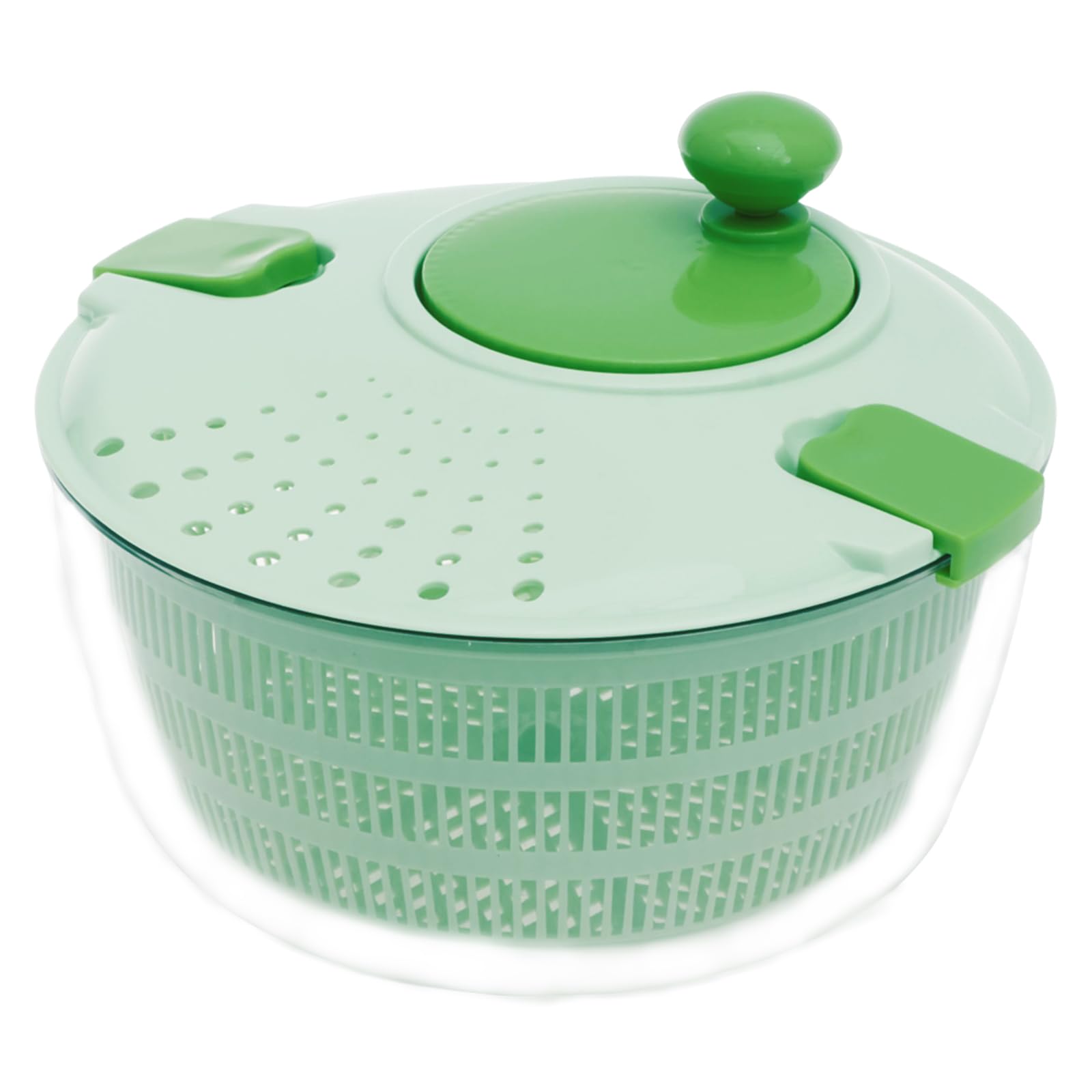 Foppla Salad Spinner, Salad Washer with Washing Basket,Multifunction Vegetable Drainer Bowl,Manual Lettuce Spinner & Fruits Vegetable Washer Dryer(green)