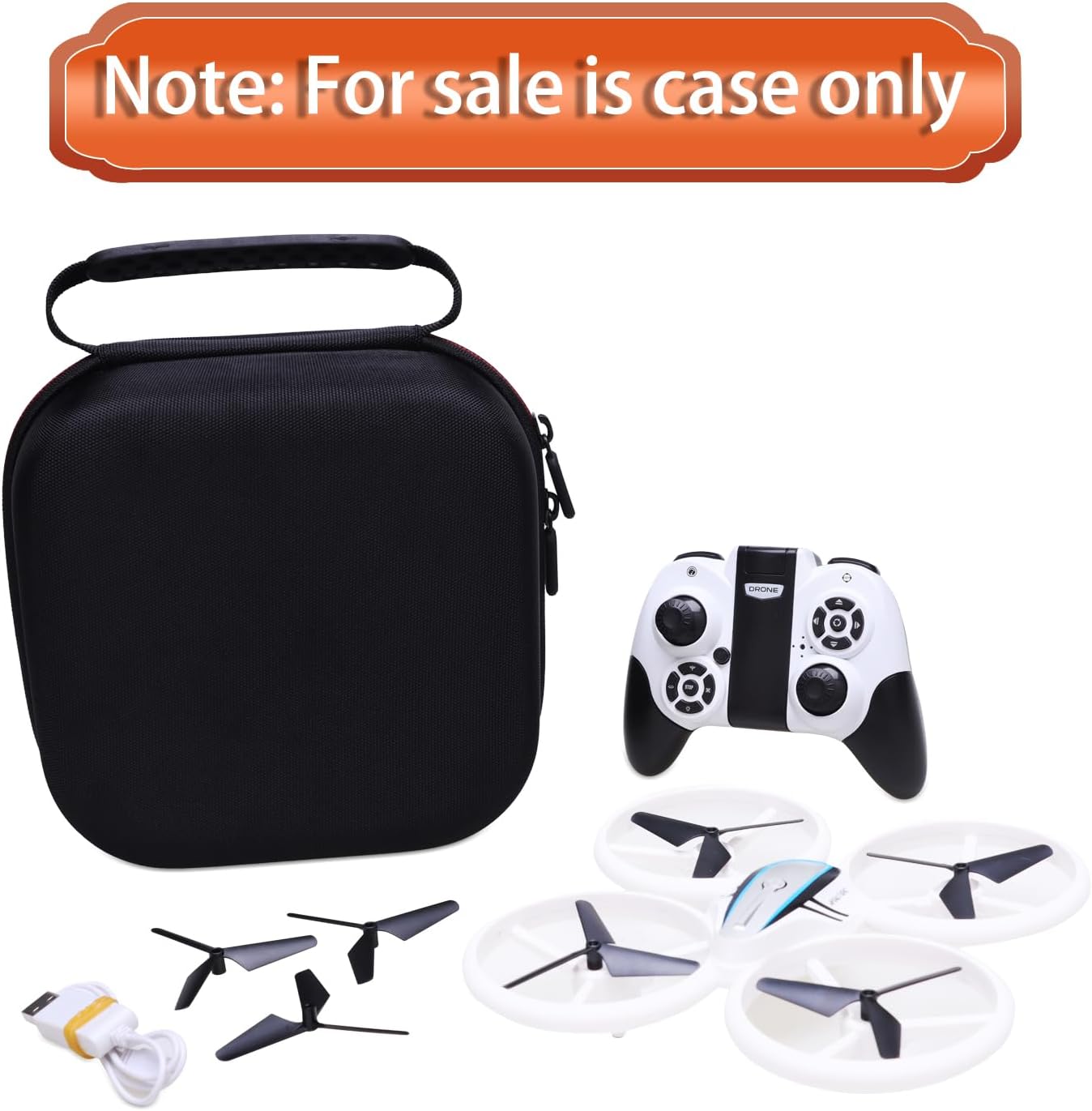LTGEM Case Compatible with HASAKEE Q9s Kids Drone, Case Only (Black)