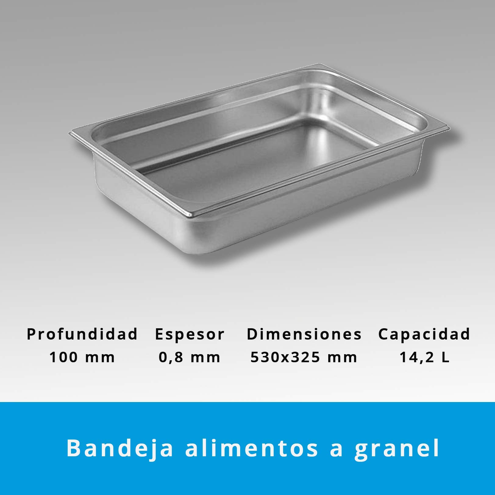 Contenitore Gastronorm GN 1/1 In Acciaio Inox Forato – 16 Litri, Profondità 100 Mm, Per Cucine Professionali E Buffet