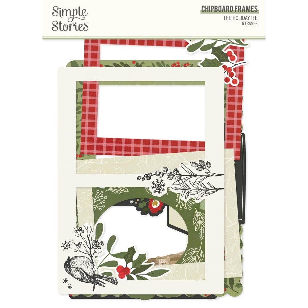 The Holiday Life chipboard frames : cadres en relief pour réussir vos mises en page