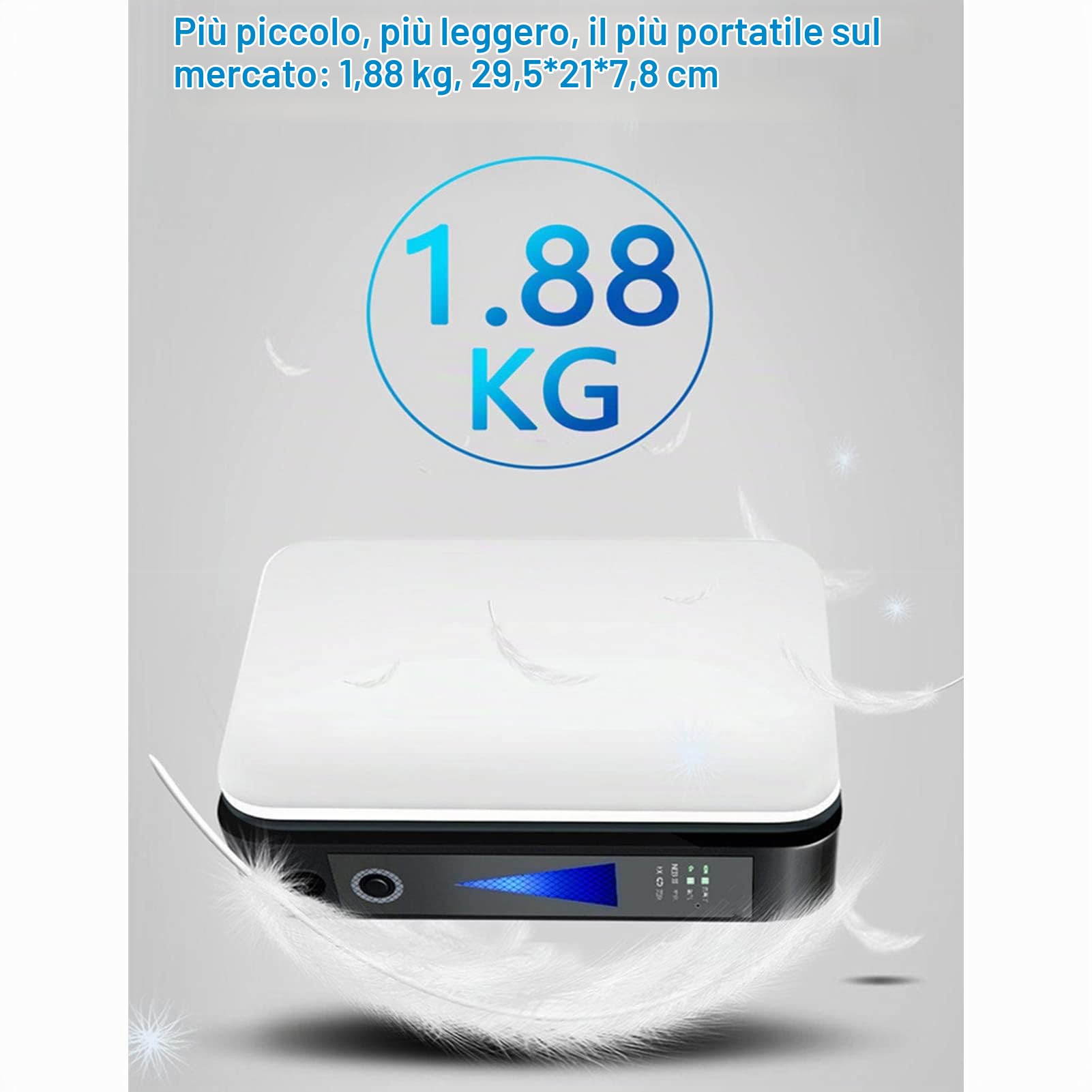 LoJax Concentratore di Ossigeno Portatile, Generatore di Ossigeno per Terapia della Macchina Dell'Ossigeno Regolabile da 1L/min, Mini Macchina Dell'Ossigeno per Auto Adatta per La Casa E I Viaggi