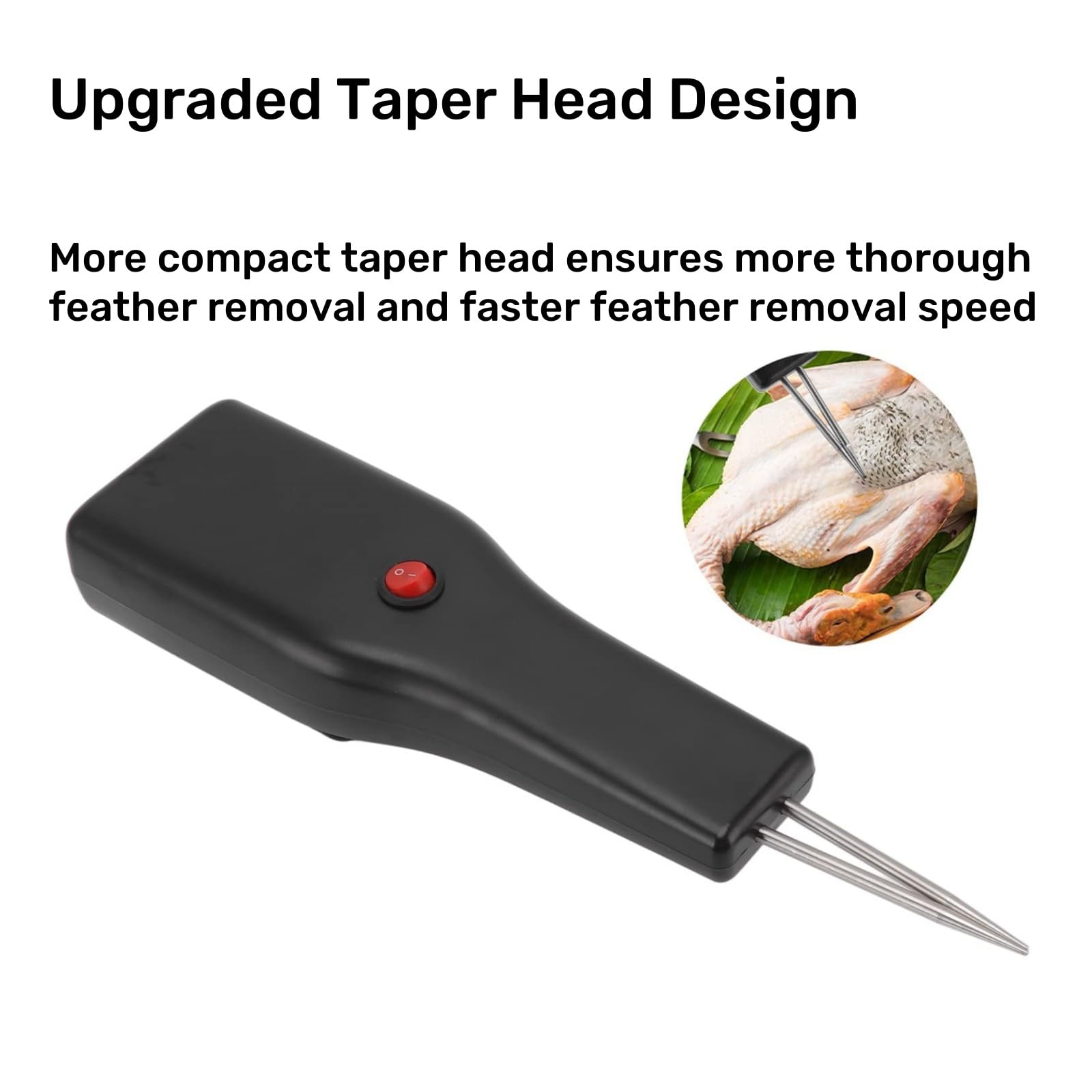 Spiumatrice Elettrica Per Pollame - Rimuove Piume Da Polli, Anatre, Oche In Modo Rapido E Pulito, Portatile - Foto 8